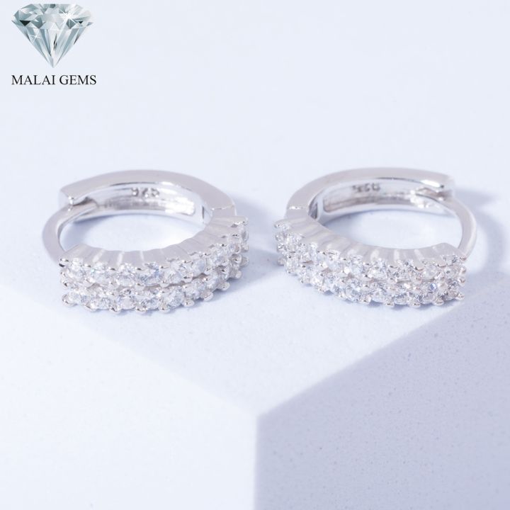 malai-gems-ต่างหูเพชร-เงินแท้-silver-925-เพชรสวิส-cz-เคลือบทองคำขาว-รุ่น-155-2e22838-แถมกล่อง-ต่างหูcz-ต่างหูเงินแท้