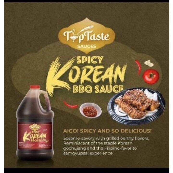 Spicy Korean BBQ Sauce 1 gallon Top Taste Lazada PH