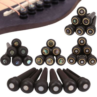 ：《》{“】= 6PCS Guitar Strings Nail Rosewood Acoustic Guitar Bridge Pins Wooden Guitar Strings Fixed Cone String Pins String Nails