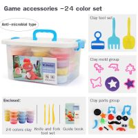 Hot Sale 24 &amp; 36 Colors Safe Soft Light Clay Tool Set Air Dry Polymer Plasticine DIY Modeling Educational Toy Gift or Children Clay  Dough