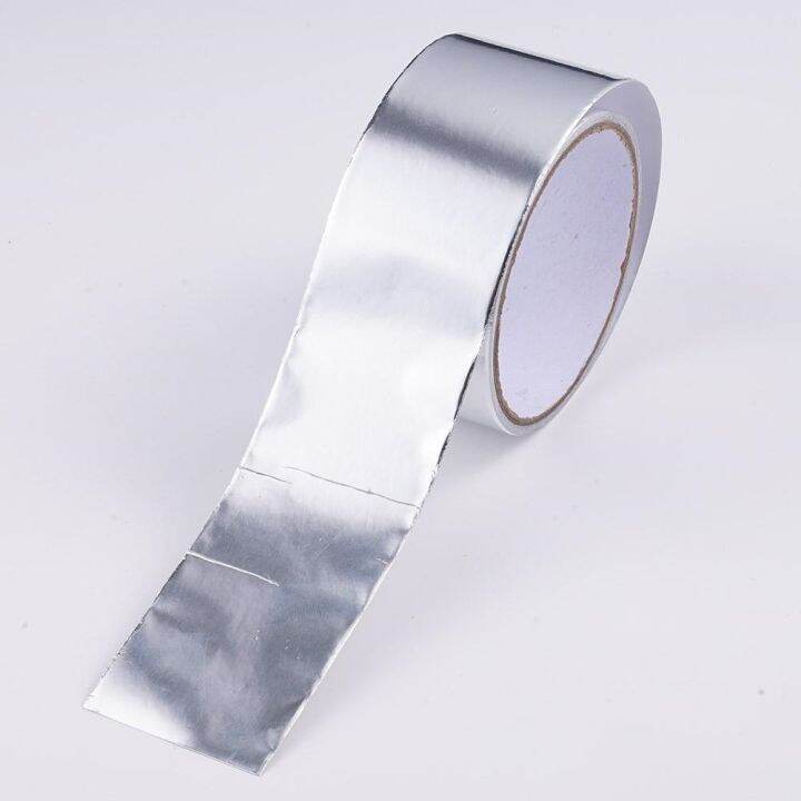 5mx5cm Fiberglass Heat Reflective Tape Silver High Temperature Heat And Sound Shield Wrap Tape