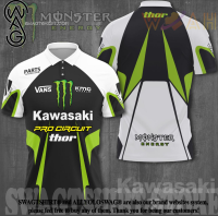 3D All Over Printed Kawasaki  3d polo shirt