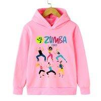 เสื้อผ้าเต้นรำ Zumba ลำลองสำหรับเด็กผู้หญิงเสื้อสเวตเชิ้ตกีฬายิมนาสติก90S เสื้อสวมหัวลายกราฟิกฮิปฮอปเสื้อฮู้ดทารกออกกำลังกาย