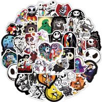 10/30/50Pcs New Nightmare Before Christmas Stickers Halloween Theme Waterproof Stickers for Laptop Skateboard Phone Luggage