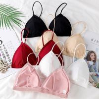 Sexy Deep V Bra WomenS No Steel Ring Bralette Soft Triangle Cup Underwear Seamless Push Up Bra Female Beauty Back Tube Top Vest