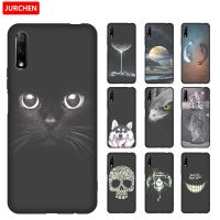 JURCHEN Phone Case For Huawei Honor 9X China Version Silicone TPU Cartoon Back Cover For Huawei Honor 9 X Case HLK-AL00 6.59