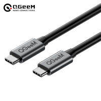 d Qgeem สายเคเบิลข้อมูล Type-c เป็น Type-c รองรับการส่งข้อมูล 10G PD60W ชาร์จเร็ว zed