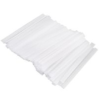 100 pcs Make Up Brush Pen Netting Cover Mesh Sheath Protectors Guards Protective cover Sheath Net (White)