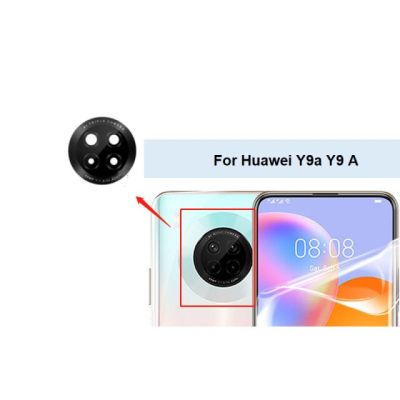 【☄New Arrival☄】 anlei3 Huawei เลนส์กล้องถ่ายรูปสำหรับหลังใหม่ Y8s Y9s Y6s Y8p Y6p Y7p Y5p เลนส์กระจกกล้องถ่ายรูปด้านหลัง Y9a Y7a พร้อมสติกเกอร์กาว