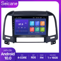 Seicane หน้าจอสัมผัสขนาด 9 นิ้ว Andriod 12.0 HD สำหรับ 2005-2012 Hyundai Santa Fe ระบบนำทาง GPS 3 รุ่นรองรับ Bluetooth Carplay