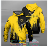 3D HOODIE-  XZX180305   Hot Trend lambor ghini Hoodie 3D F1 Team All Over Print Size Full 01