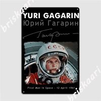 ยูริ Gagarin โลหะป้ายผนังบาร์ออกแบบผนังแผ่นโลหะดีบุกป้ายโปสเตอร์ 20 * 30 ซม