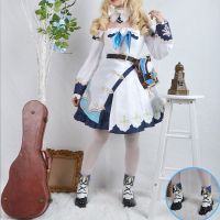 Barbara Gunnhildr Cosplay Costume For Genshin Impact Game Uniform Outfit Clothes Halloween Party Full Set Anime Wigs Women