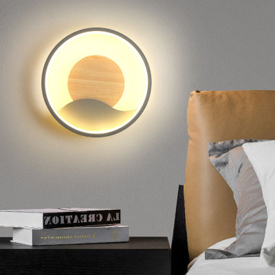Modern Indoor LED Wall Light Nordic Bedroom Bedside Ceiiing Lamp Shade for Aisle Porch Balcony Home Decor Wall Sconce Lighting