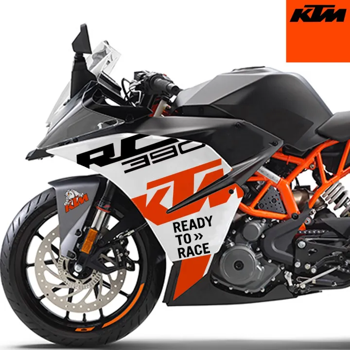 Big Size Motorcycle Stickers Decals Ready To Race Logo Rc390 Tank Fai ...