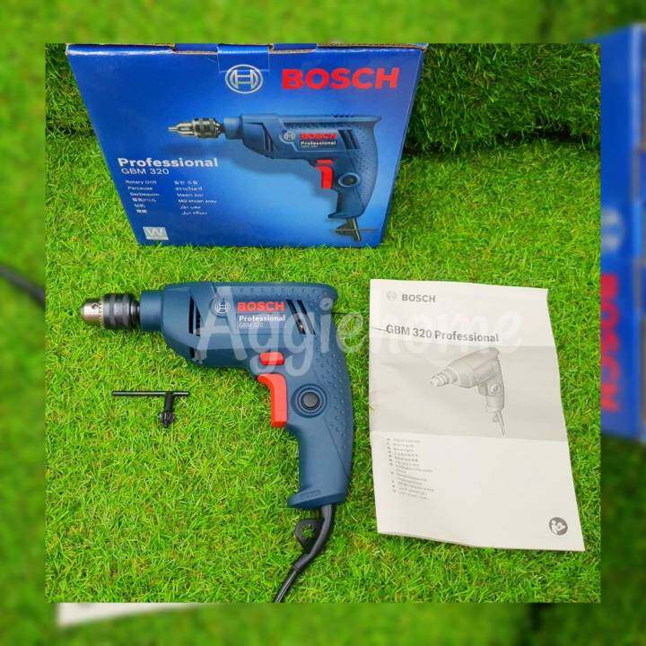 bosch-สว่านไฟฟ้า-รุ่น-gbm-320-ขนาด-1-4-6-5mm-2หุล-320วัตต์-ซ้าย-ขวา-เจาะเหล็ก-เจาะไม้-สว่าน-แข็งแรง-ทนทาน-ขนาดกะทัดรัด-งานช่าง-จัดส่ง-kerry