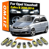 ZITWO 12ชิ้นรถยนต์ LED หลอดไฟภายในชุดไฟสำหรับ Opel Vauxhall Zafira B 2006 2007 2008 2009 2010 2011 2012 2013 2014อุปกรณ์เสริม