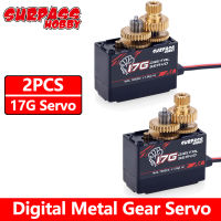 SURPASS Hobby 2PCS 17g Micro Mini Servos S0017M Metal Gear Servo for RC 118 116 Helicoper Airplane Truck Car ship Boat Robot