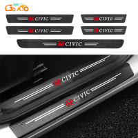 GTIOATO สำหรับ Honda Civic คาร์บอนไฟเบอร์ กันรอยประตูรถยนต์ แผ่นกันรอยประตูรถยน สติกเกอร์ท้ายรถ กันรอยท้ายรถ สติ๊กเกอร์ติดรถ