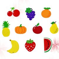 10pcs Creative Fruit Shape Fridge Magnet Sticker Magnet Cartoon Fruit Fridge Magnets Home Decoration