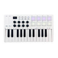 M-VAVE 25-Key MIDI คีย์บอร์ดควบคุมมินิแบบพกพา USB คีย์บอร์ด MIDI Controller 25 Velocity Sensitive Keys 8 RGB Backlit Pads 8ลูกบิด