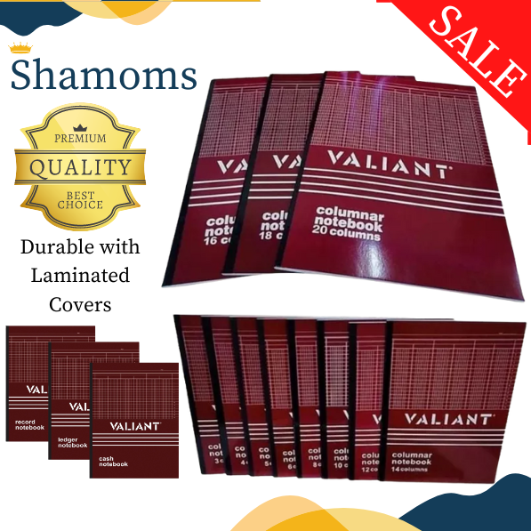 Shamoms Valiant Accounting/Cash/Ledger/Record Book/Journal/Columnar