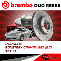 จานเบรกหน้า  PORSCHE BOXSTER/ CAYMAN 987 (2.7) (เจาะรู) (HC) ปี 04-13 (D09 C879 11)