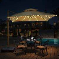 Beach Umbrella Tent Light 104LED Solar Powered Copper wire LED String Light Outdoor Hanging Umbrella Garden Patio Lamp Lights Fairy Lights