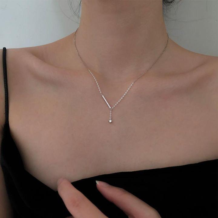 fashion-925-sterling-silver-geometric-strip-choker-necklace-collar-short-clavicle-chain-for-women-fine-jewelry-accessories