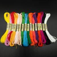 【YD】 10 pcs cross-stitch  Embroidery Thread Floss Sewing Skeins braided