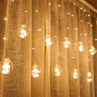 LED Wishing Ball Curtain String Lights Fairy Garland Lights Window Bedroom Wedding New Year Christmas Festival Decoration