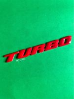 โลโก้ TURBO ขนาด 16.3x1.9 cm. วัสดุพลาสติก