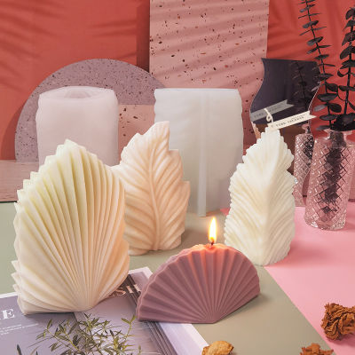 Large Ocean Scallop Candle Silicone Mold DIY Handmade Shell Soap Gypsum Resin Home Decoration Candle Mold Molds Silicone Crafts