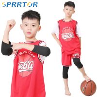 ▣ 1Pair Elbow Brace for Kids Child Bamboo Charcoal Elbow Sleeve Knee Brace Child Knee Pads for VolleyballBaseballBasketball