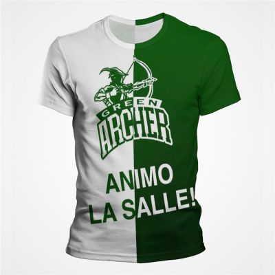 La salle 3D Print T-shirt  Animo La Salle Shirt green archer Shirt girls boys kids Tshirt women men unisex T Shirt