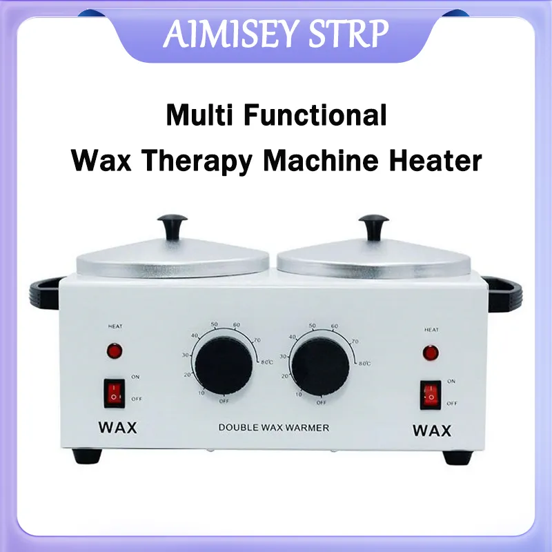 Double Pot Electric Wax Warmer for Hair Removal or Paraffin