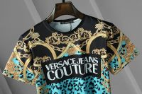 Versace เสื้อยืดลําลอง ผ้าฝ้าย แขนสั้น คอกลม ไซซ์ สําหรับผู้ชาย M - 3 Xl