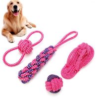 【JCHEN pet supplie】เชือกฝ้ายสุนัข MolarSet กัดทนสัตว์เลี้ยงสุนัขฟันอุปกรณ์เสริม