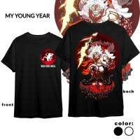 【New】แฟชั่นคลาสสิกเสื้อเชิ้ต One Piece MY YOUNG Anime Gear 5 เสื้อลูฟี่กีฬากีฬาการ์ตูนการ์ตูนเสื้อยืดขนาดใหญ่