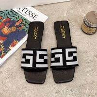 Plus Size Brand Design Women Falt Heels Slipper Summer 2021 Fashion Flat Bottoms Sildes Ladies Mules Shoes Sapatos De Mujer