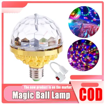 LED Rotating Light Lighting Full Color Disco Party Crystal Ball Lights  Effects