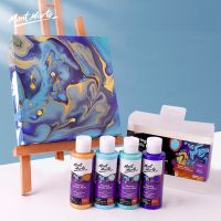 Mont Marte Premium Pre-mixed Acrylic Pouring Paint Set,240ml Bottles for Surfaces Stretched Canvas,Wood,MDF and Air Drying Clay