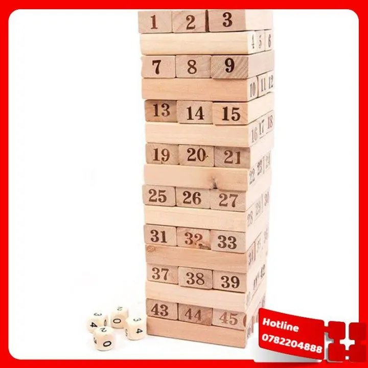 Bộ Đồ Chơi Rút Gỗ Wood Toys Loại Lớn – Loại Tốt – No Brand >>> top1shop >>> lazada.vn