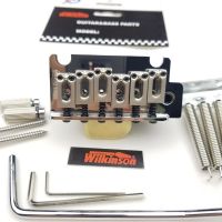 【✨】 Readings Wilkinson ได้รับใบอนุญาต2จุด Vintage ประเภทกีตาร์ไฟฟ้า Tremolo Bridge Chrome Silver สำหรับ Strat และ Suhr กีตาร์ WOV06