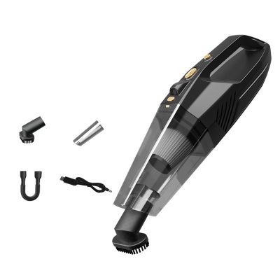 Car Portable Hand Vacuum Rechargeable, Wet and Dry Cleaning Use Portable Hand Vacuum 120W High Power and LED Light