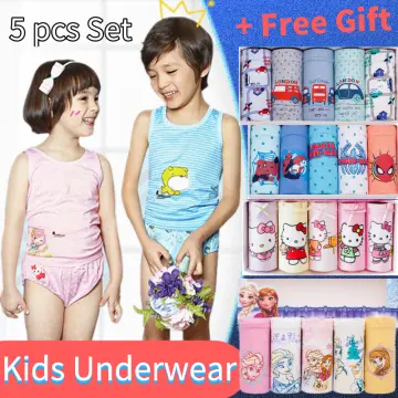 5Pcs/Lot Baby Girls Panties Princess Cartoon Kids Underwear Children Boxer  Shorts Briefs