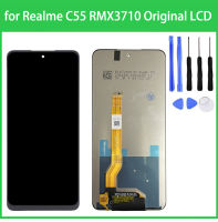 จอ LCD แบบดั้งเดิมสำหรับ C55 Realme จอแสดงผล LCD แบบสัมผัสหน้าจอ RMX3710เปลี่ยนประกอบแก้วดิจิตัลอะไหล่หน้าจอแอลซีดี