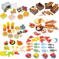 City Mini Food Toy Building Block Hamburger Fries Bread Pizza Cake Dessert Food Chocolate Fish Cookie Fruit MOC Brick Leduo Gift