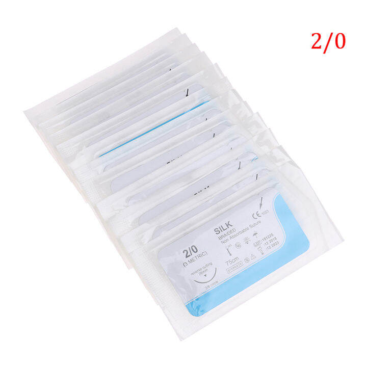 [minnan] 12PCS Dental Surgical Needle Silk Medical Thread Suture ...