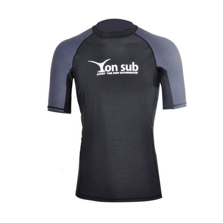 yonsub-men-surf-rash-guard-lycra-short-sleeve-top-quick-dry-kitesurf-windsurf-dive-t-shirt-uv-protection-upf-50-beach-swimwear